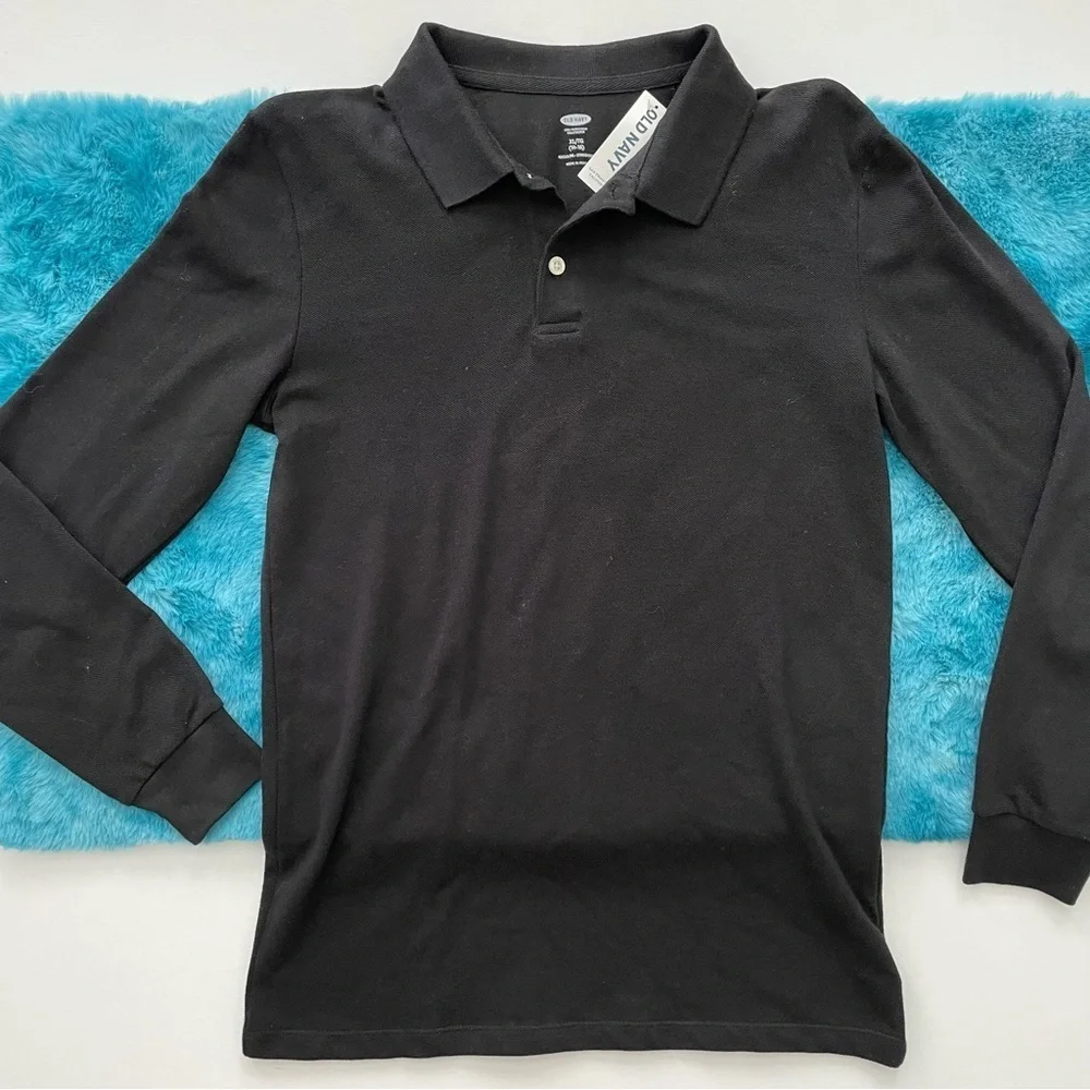 Old Navy Boys Long Sleeve Polo Shirt Size XL